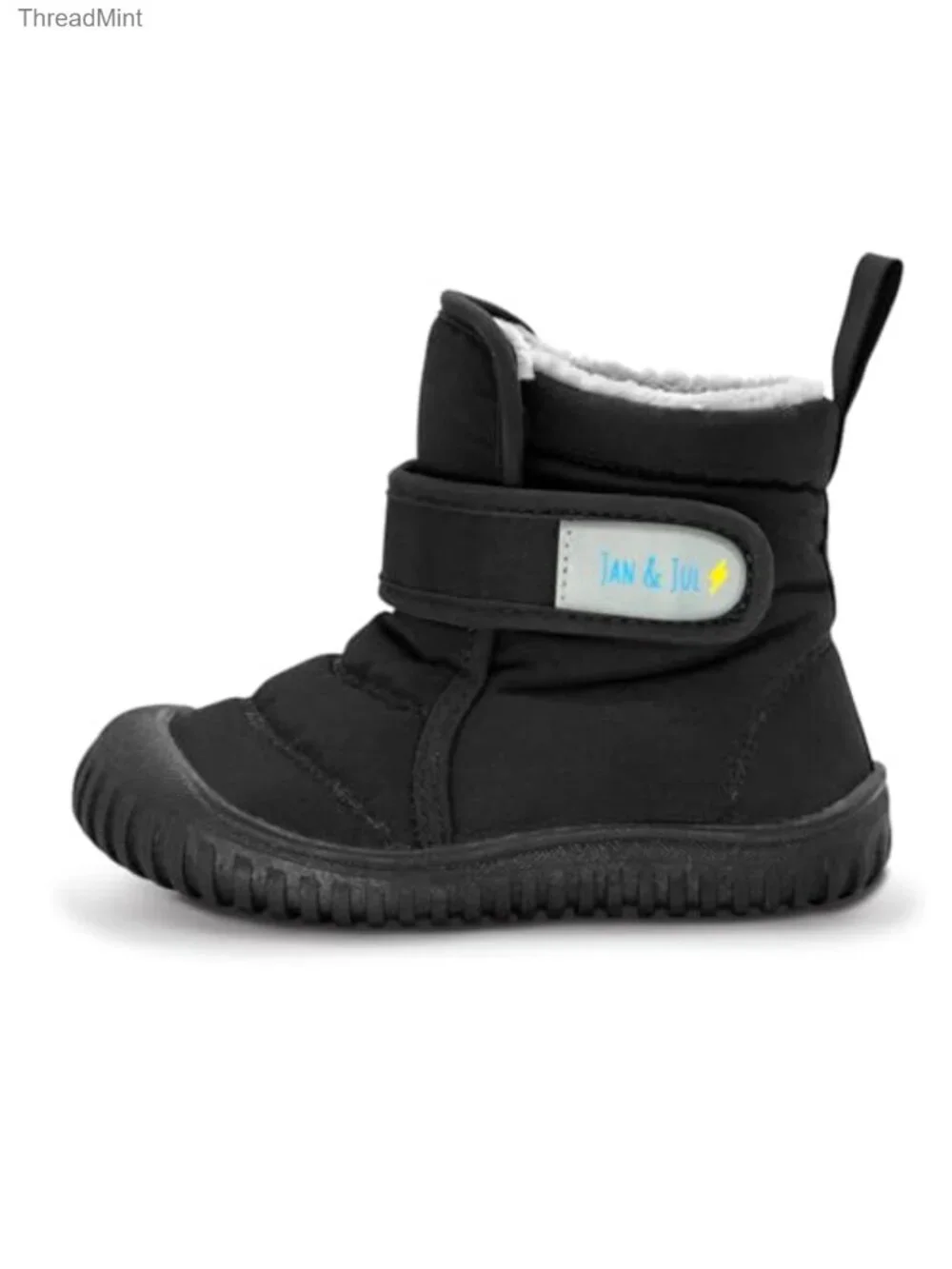 Toddler Fleece Lined Water Resistant Snow Boots Hook Loop
